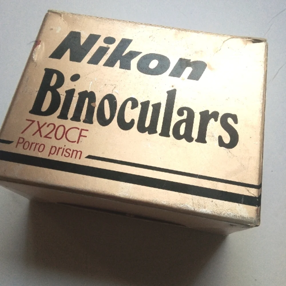 COLLECTOR'S ITEM! Original NIKON 7x20CF 7.1 Binoculars In Gold Nikon Box